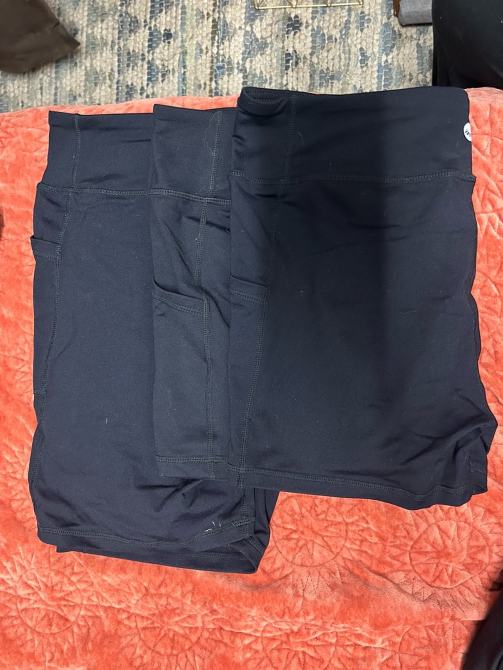 Senita Black Athletic Shorts
